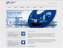Tablet Screenshot of collectservices.com